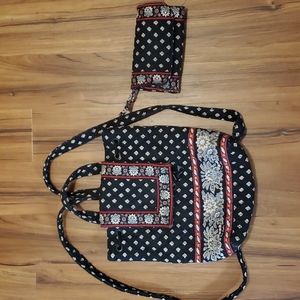 Vera bradley backpack with wallet